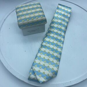 The Childrens Place Boys‎ Sailboat Nautical Stripe Necktie Blue Green Age 8-14
